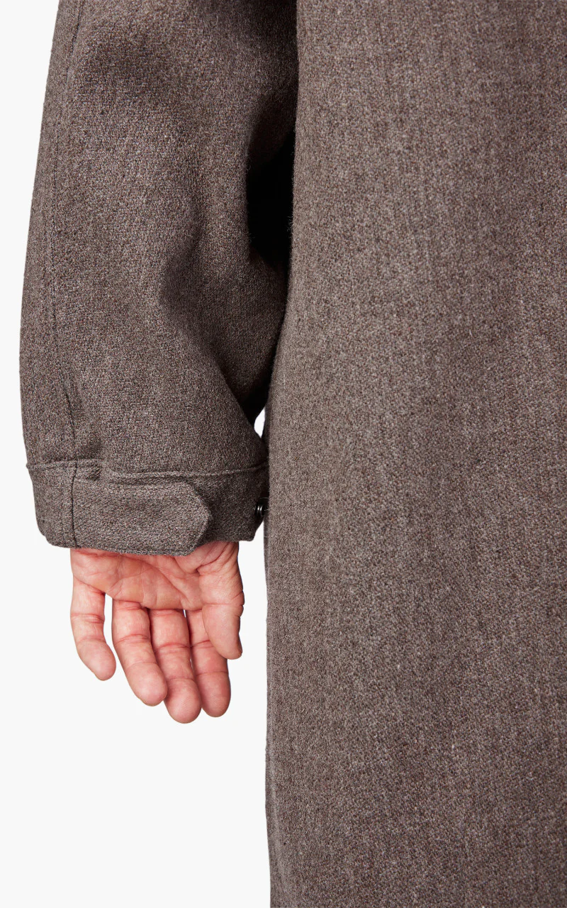 Still By Hand Tweed Fishtail Coat Greige - Image 7