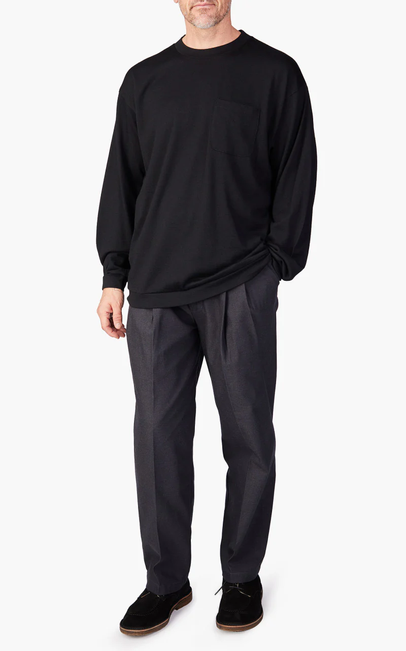 Still By Hand Washable Wool Long Sleeve Black - Image 2