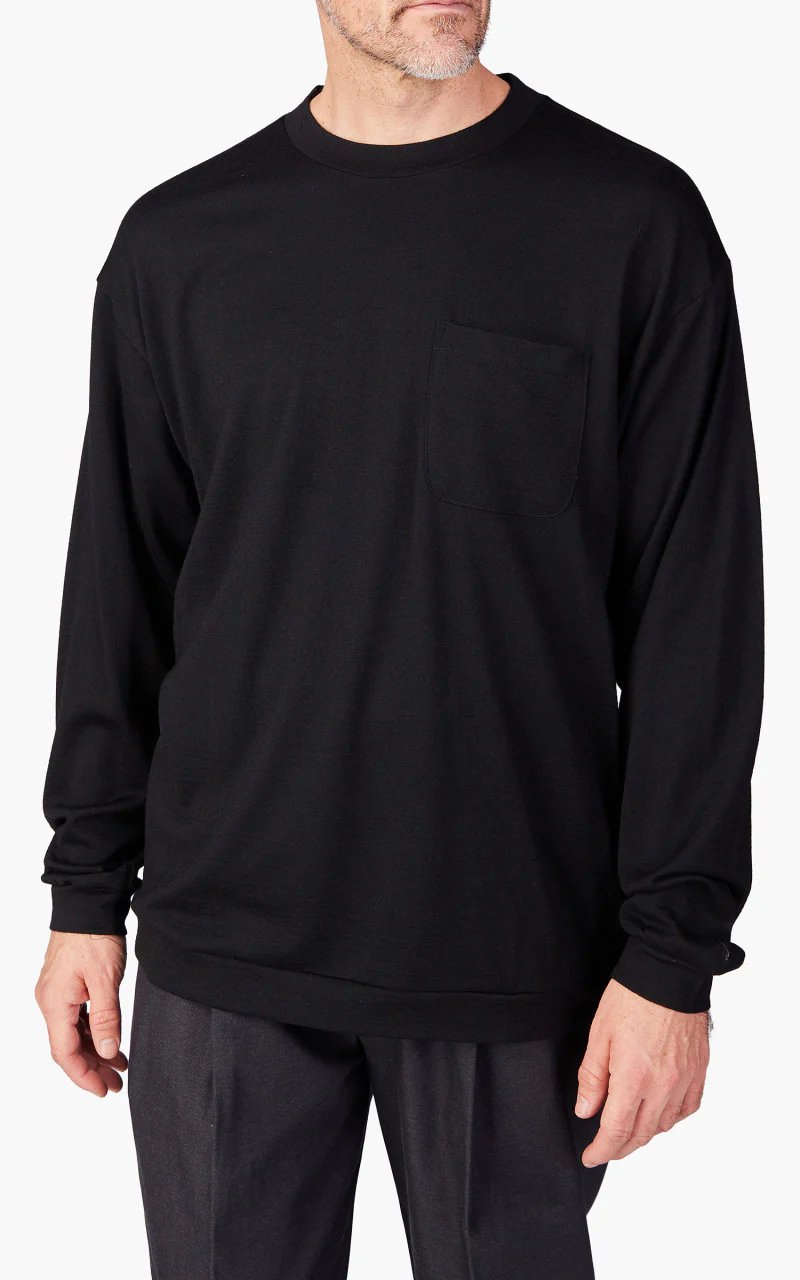 Still By Hand Washable Wool Long Sleeve Black - Image 3