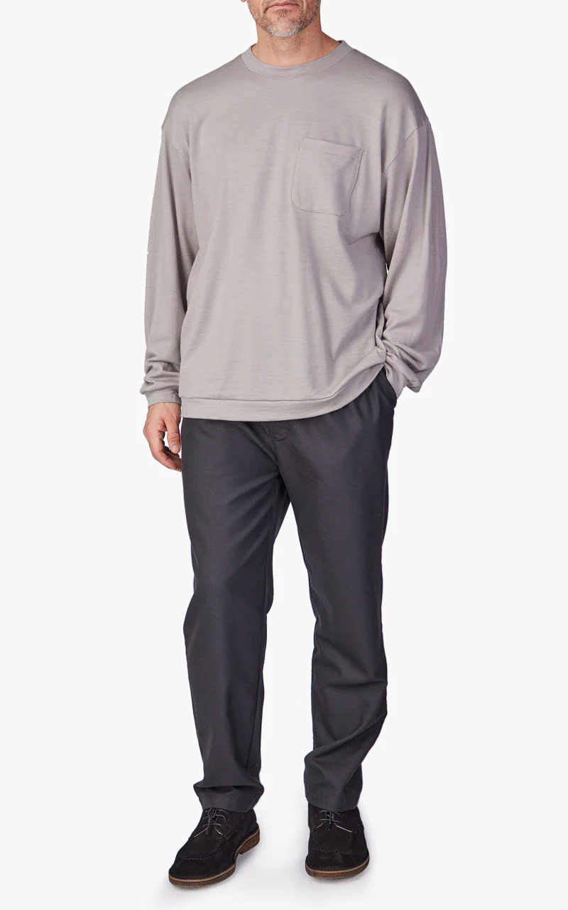 Still By Hand Washable Wool Long Sleeve Grey - Image 2