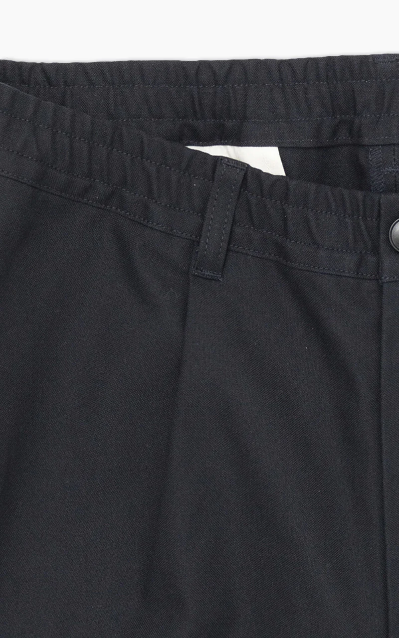 Still By Hand Welt Side Pocket Pants Black Navy - Image 3