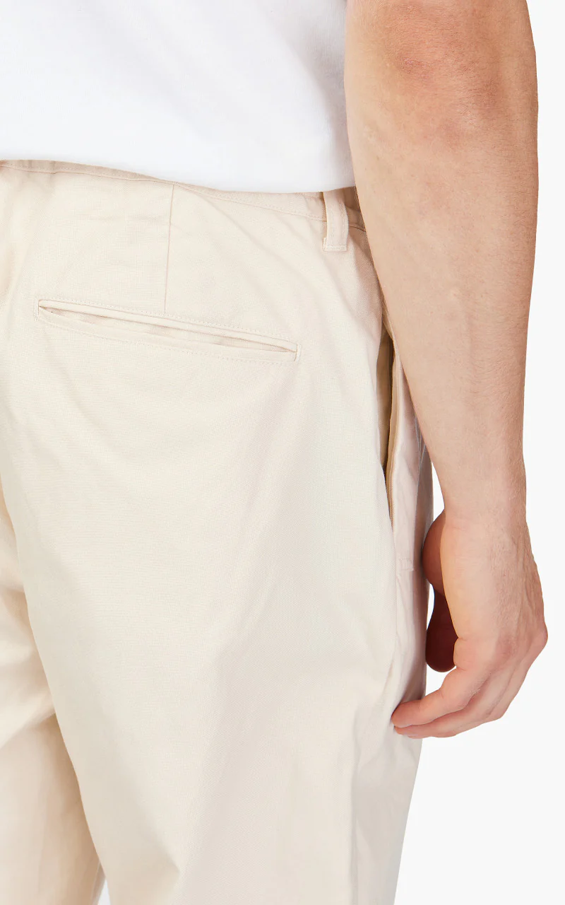 Still By Hand Welt Side Pocket Pants Ecru - Image 7