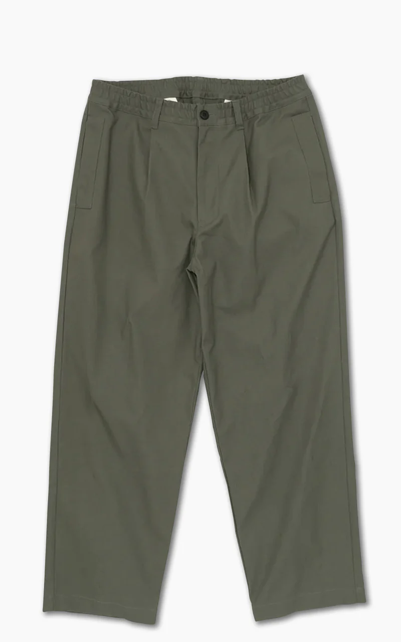 Still By Hand Welt Side Pocket Pants Olive