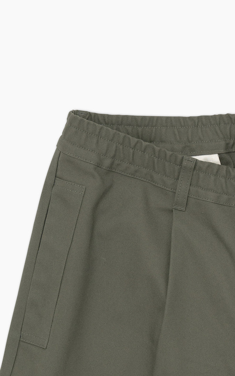 Still By Hand Welt Side Pocket Pants Olive - Image 3