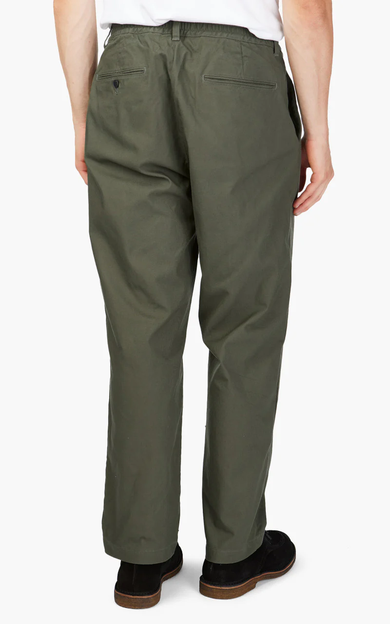 Still By Hand Welt Side Pocket Pants Olive - Image 6