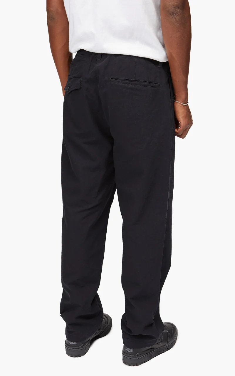 Still By Hand Welt Side Pockets Pants Black Navy - Image 6