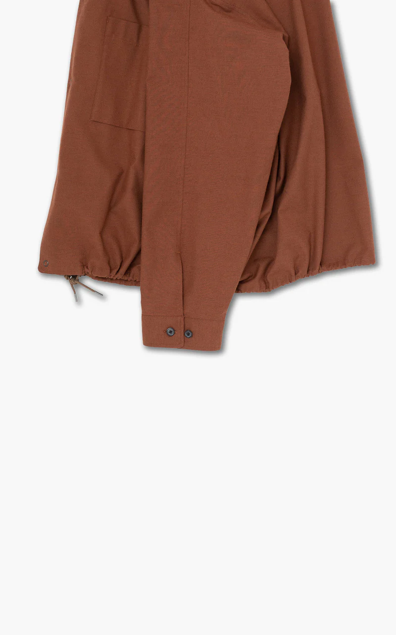 Still By Hand Wool Mix Coach Shirt Brick - Image 4
