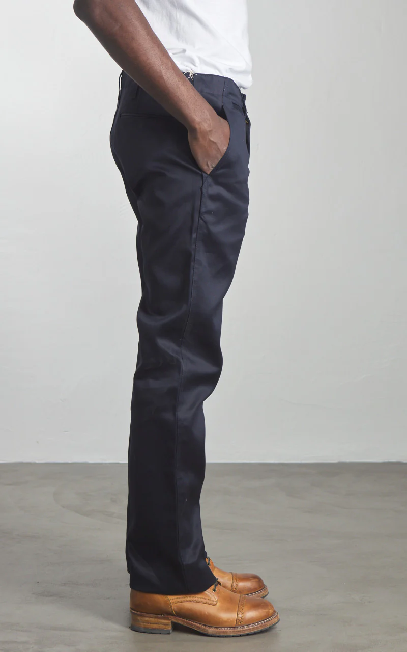 Studio D'Artisan 1874 Chino Trousers Navy - Image 5