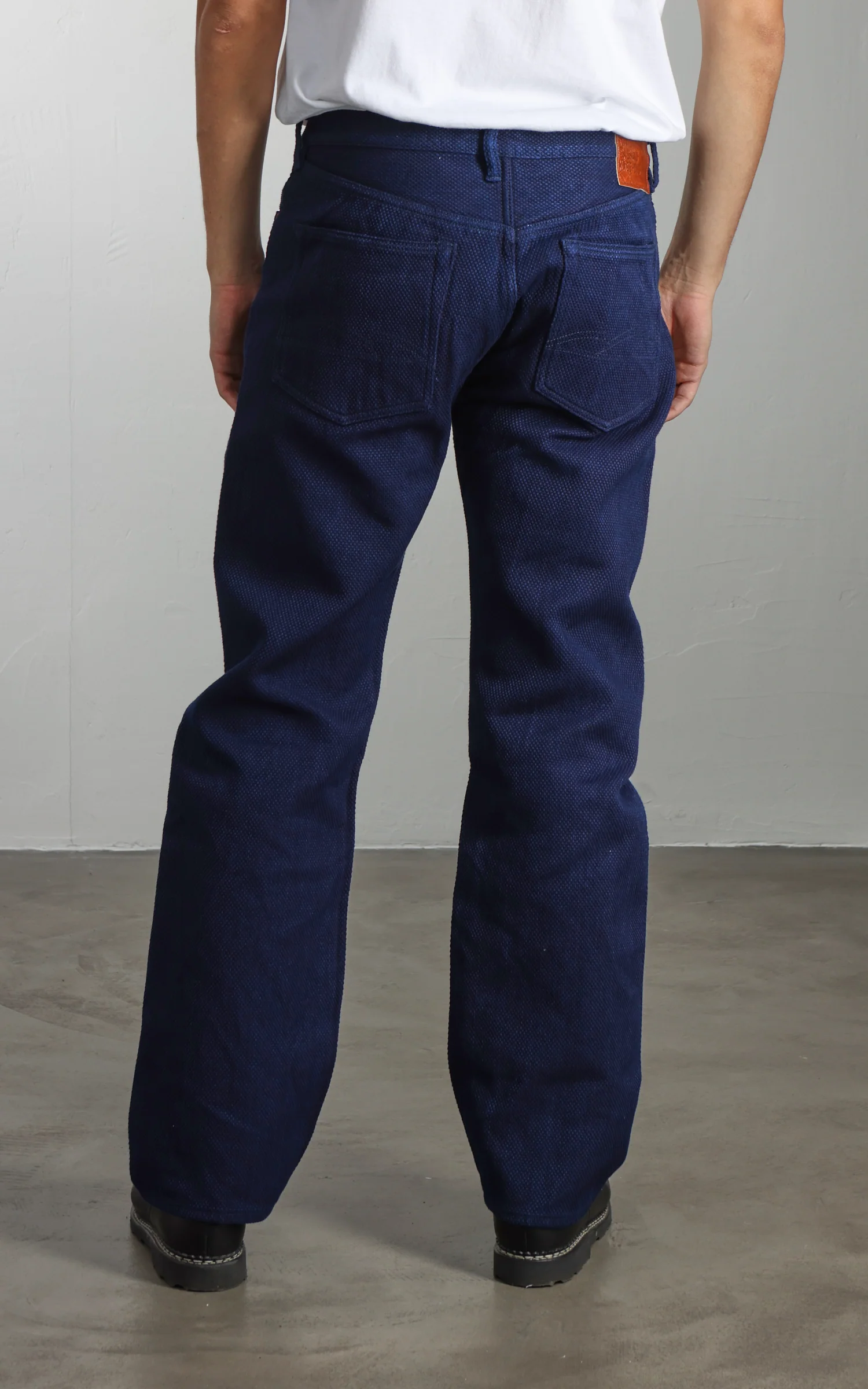 Studio D'Artisan 1907 Sashiko Denim Jeans Indigo - Image 5