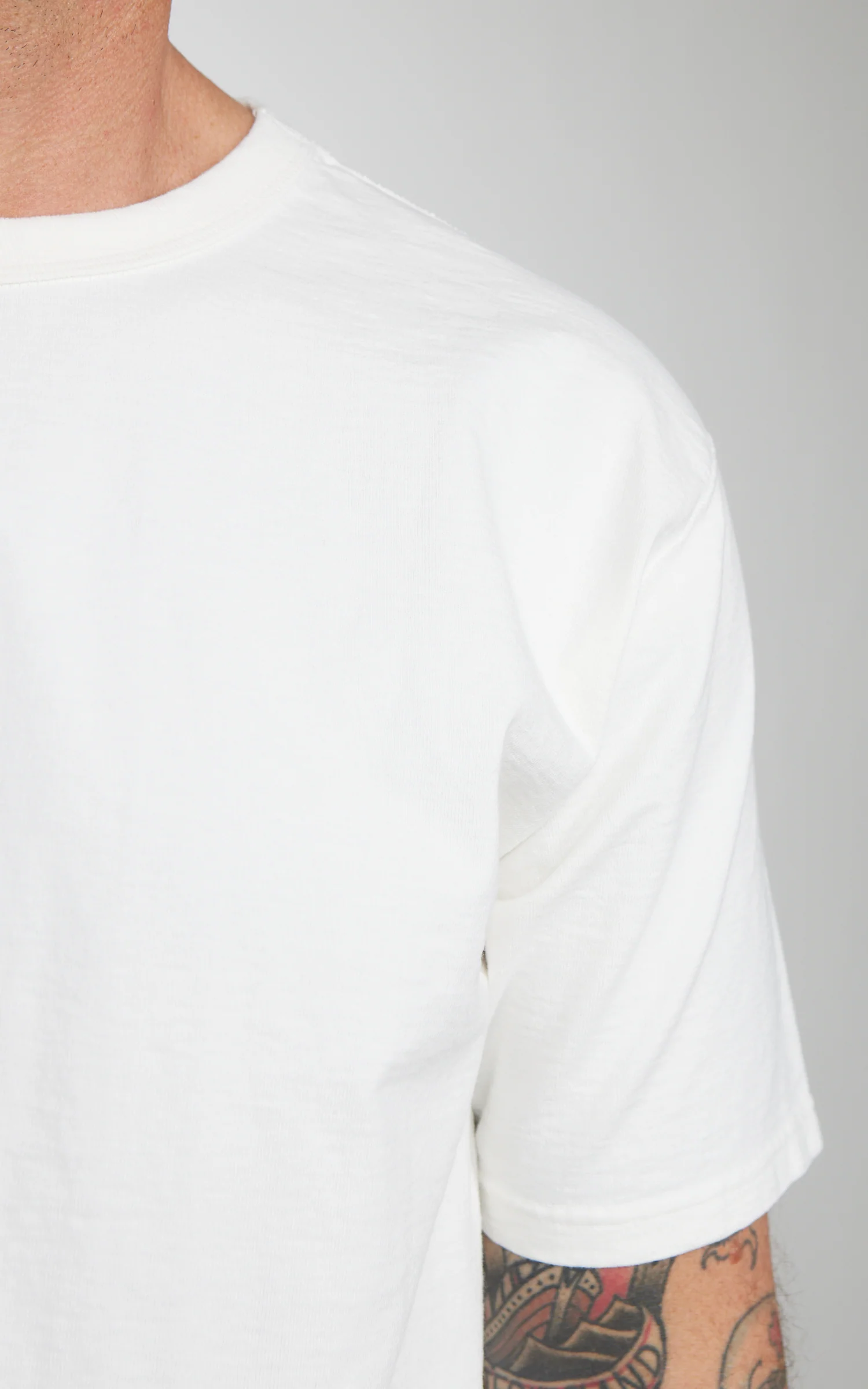 Studio D'Artisan 9913 Loopwheeled T-Shirt Pack White - Image 5