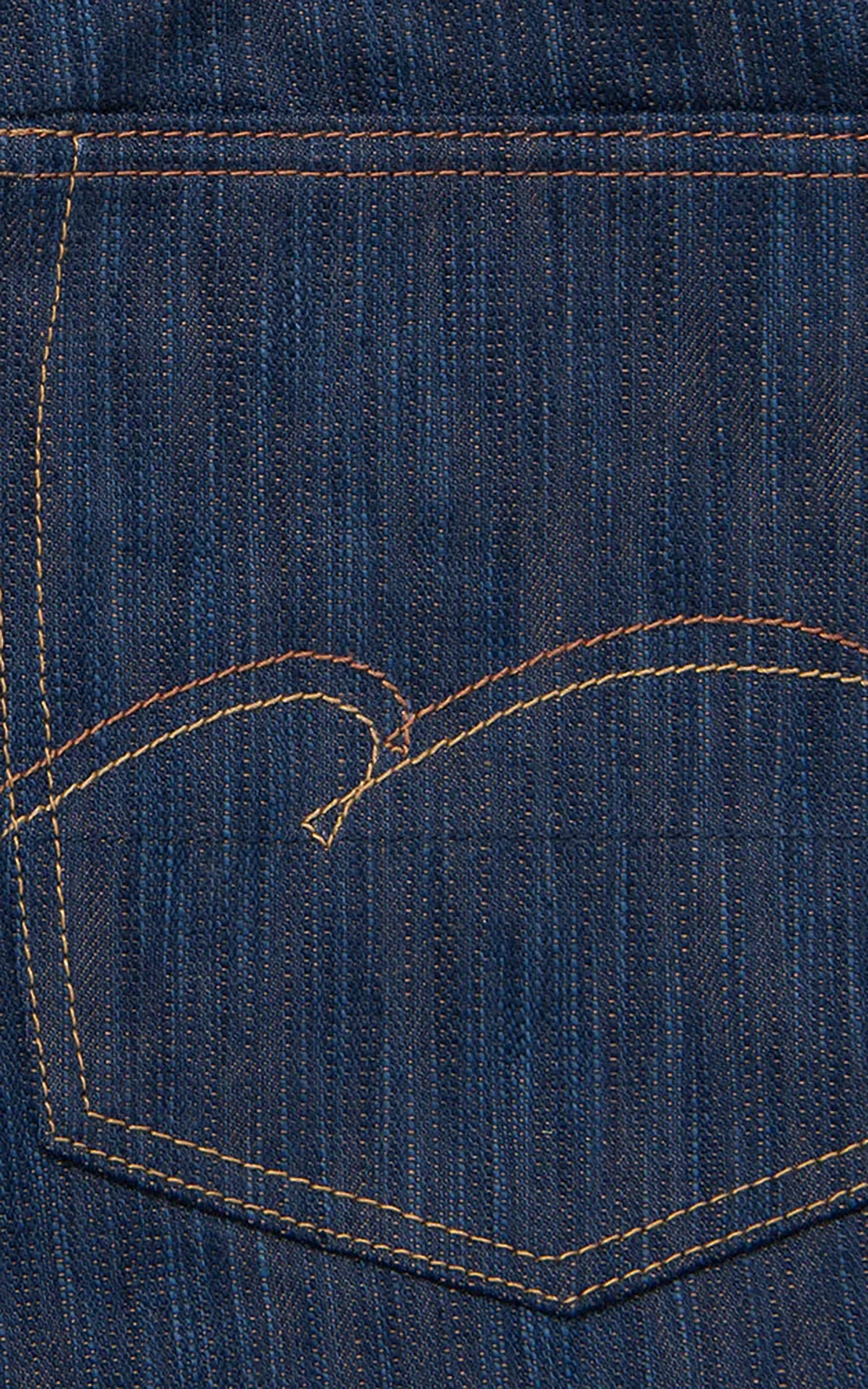 Studio D'Artisan D1905 "Awa Sho-Ai Kakishibu" Regular Straight Selvedge Jeans One Wash Indigo - Image 12