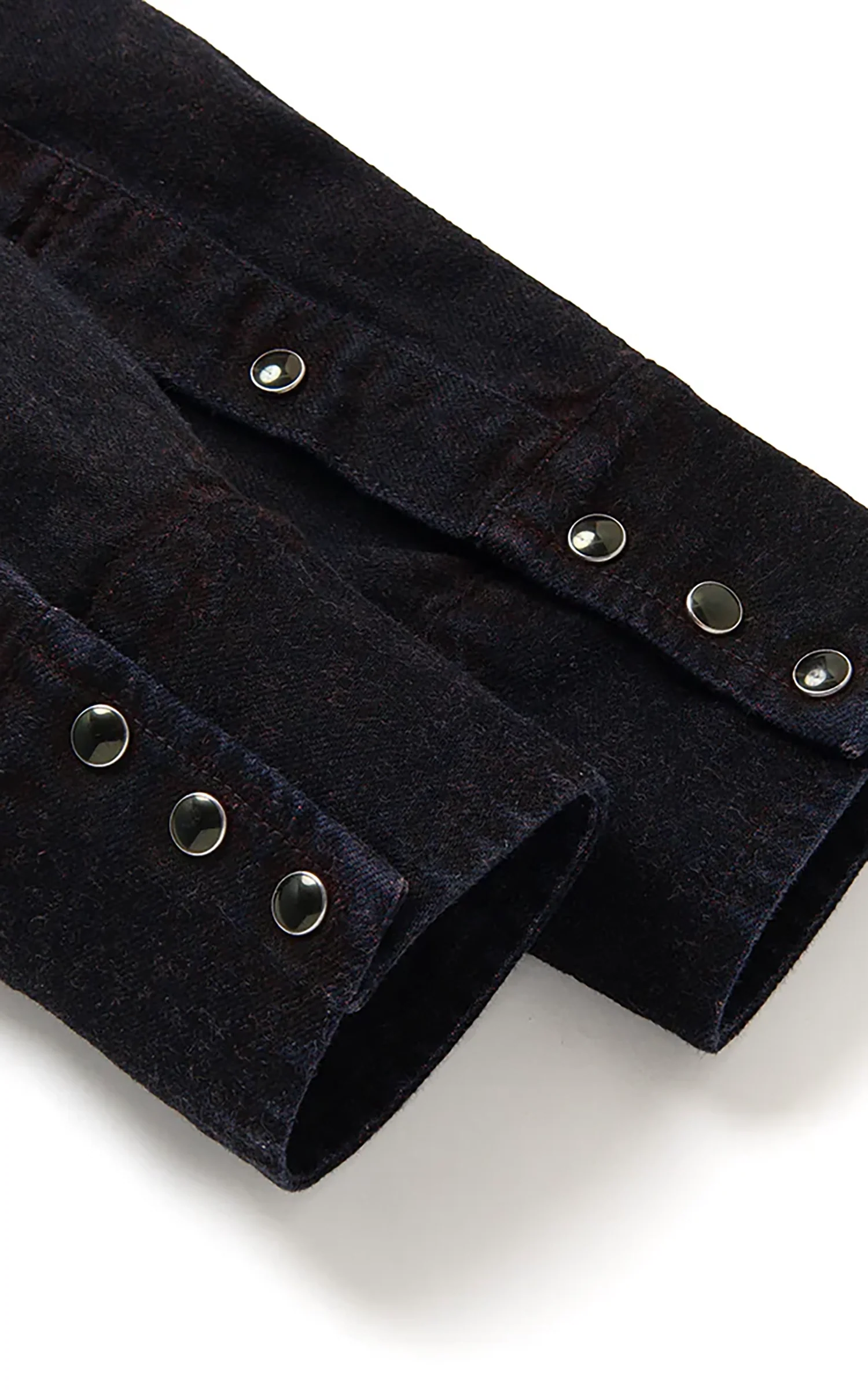 Studio D'Artisan D5727 "Bengala-Dye" Denim Western Shirt Red - Image 8
