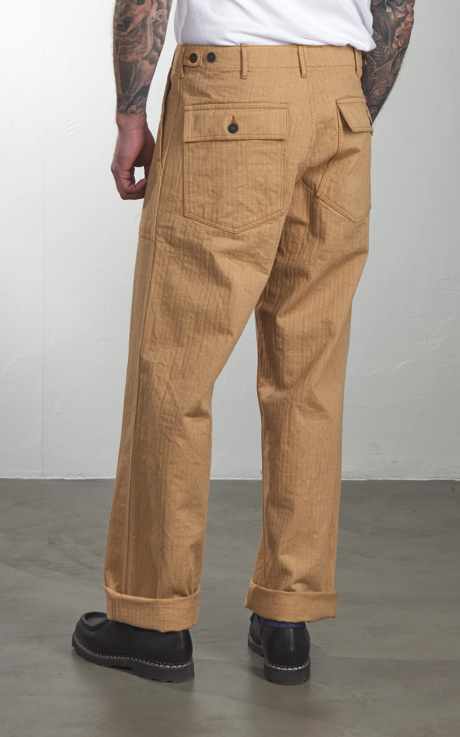Studio D'Artisan 1917 Fox Cotton Baker Pants Brown - Image 5