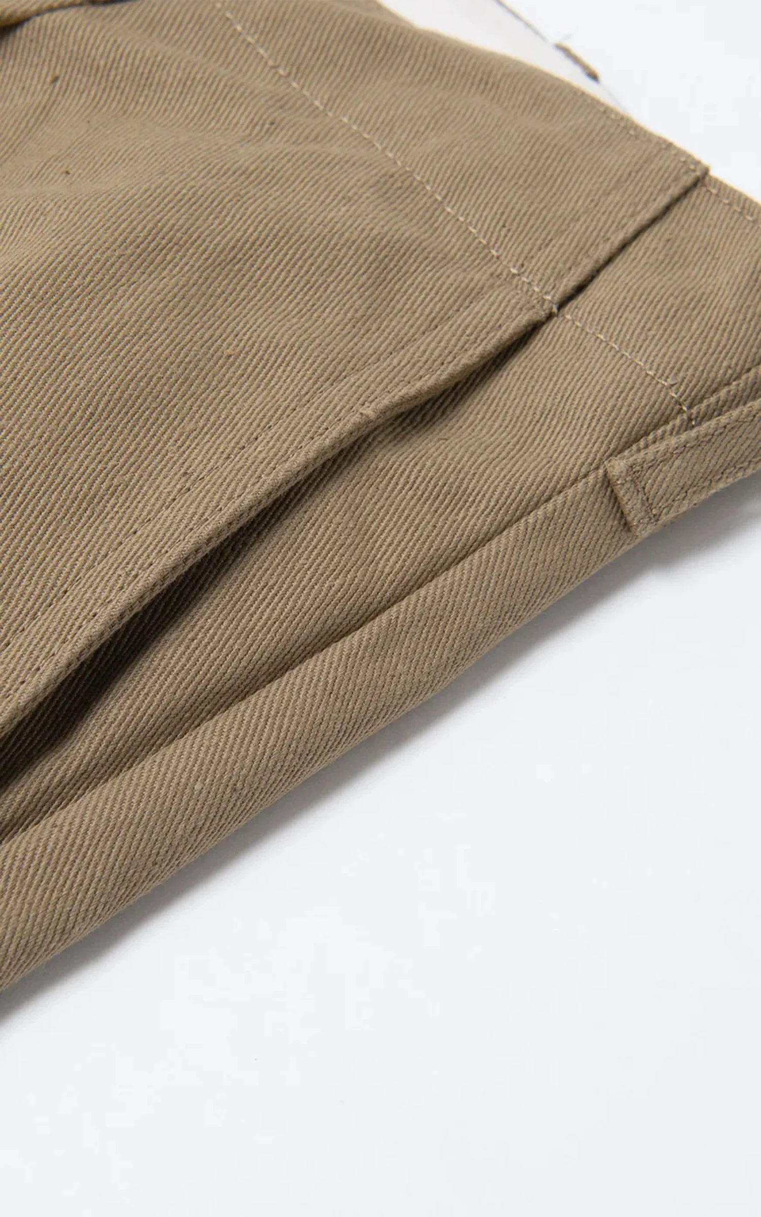 Orgueil OR-1133 Cotton Wide Selvedge Trousers Beige - Image 10