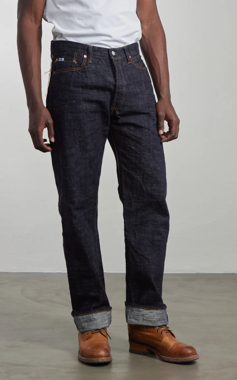 Studio D'Artisan SD-1001 GL3 Regular Straight Selvedge Jeans One Wash Indigo - Image 5