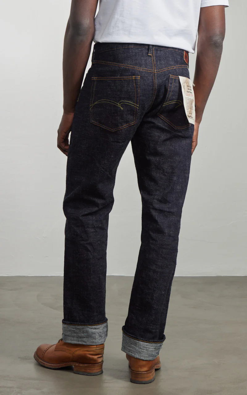 Studio D'Artisan SD-1001 GL3 Regular Straight Selvedge Jeans One Wash Indigo - Image 8