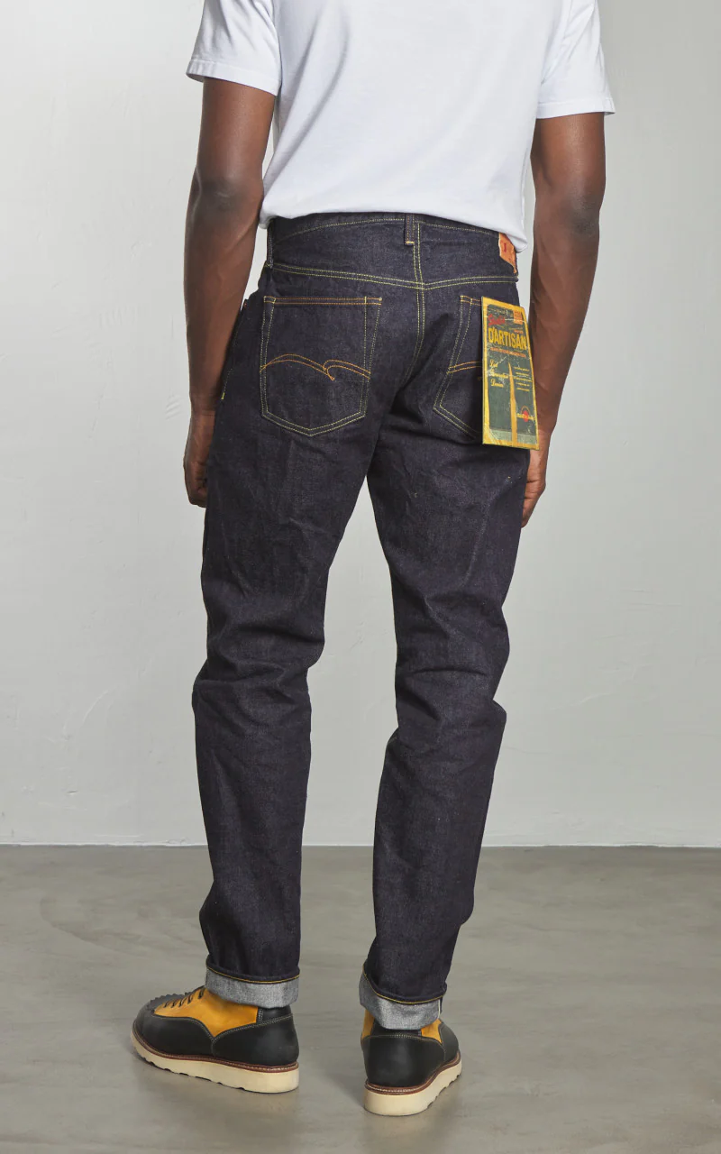 Studio D'Artisan SD-108 Regular Tapered Selvedge Jeans One Wash Indigo - Image 2