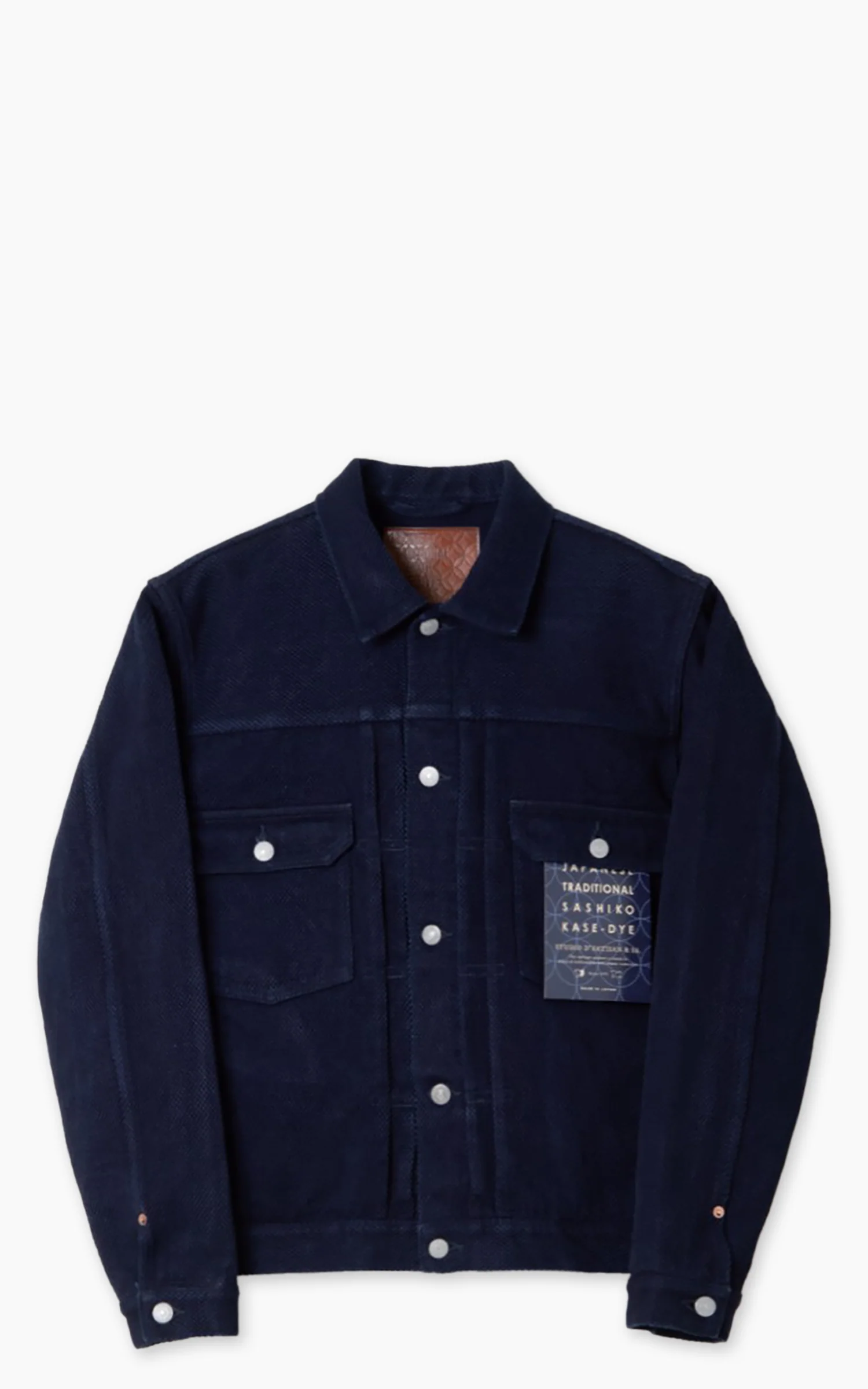 Studio D'Artisan 4619 Sashiko Denim 2nd Type Jacket One Wash Indigo