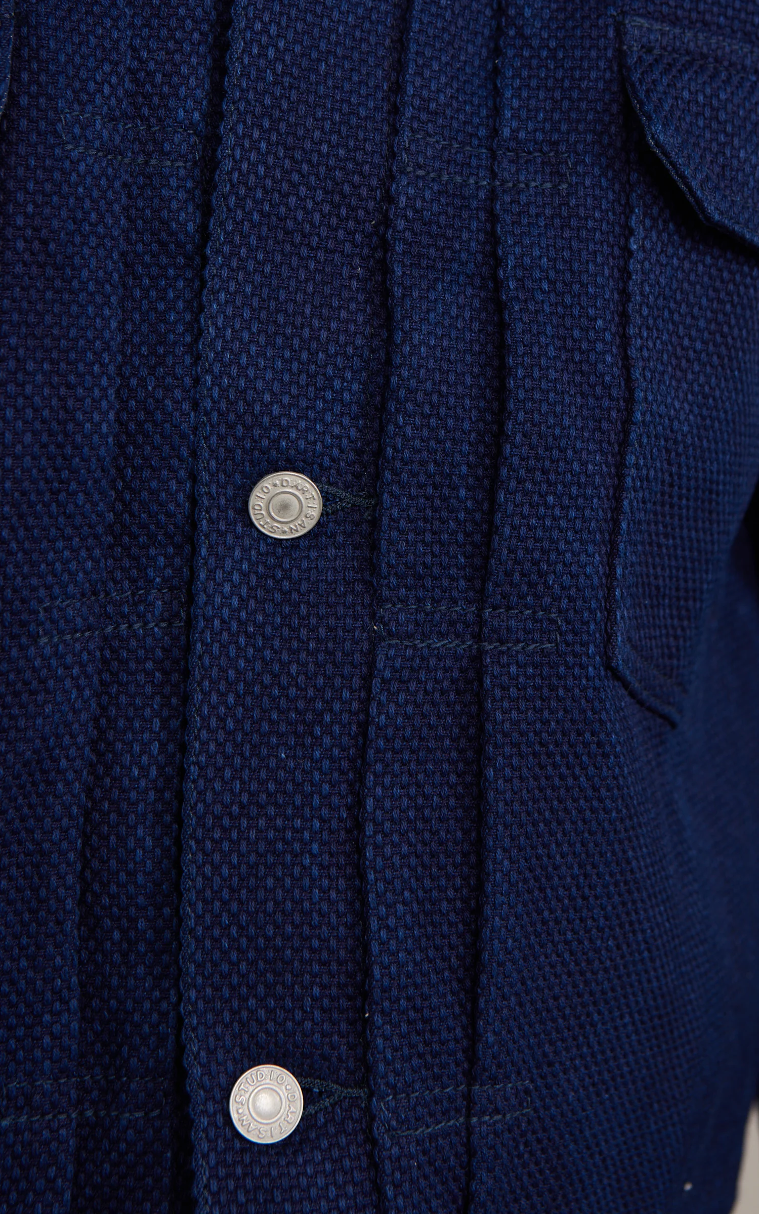 Studio D'Artisan 4619 Sashiko Denim 2nd Type Jacket One Wash Indigo - Image 4