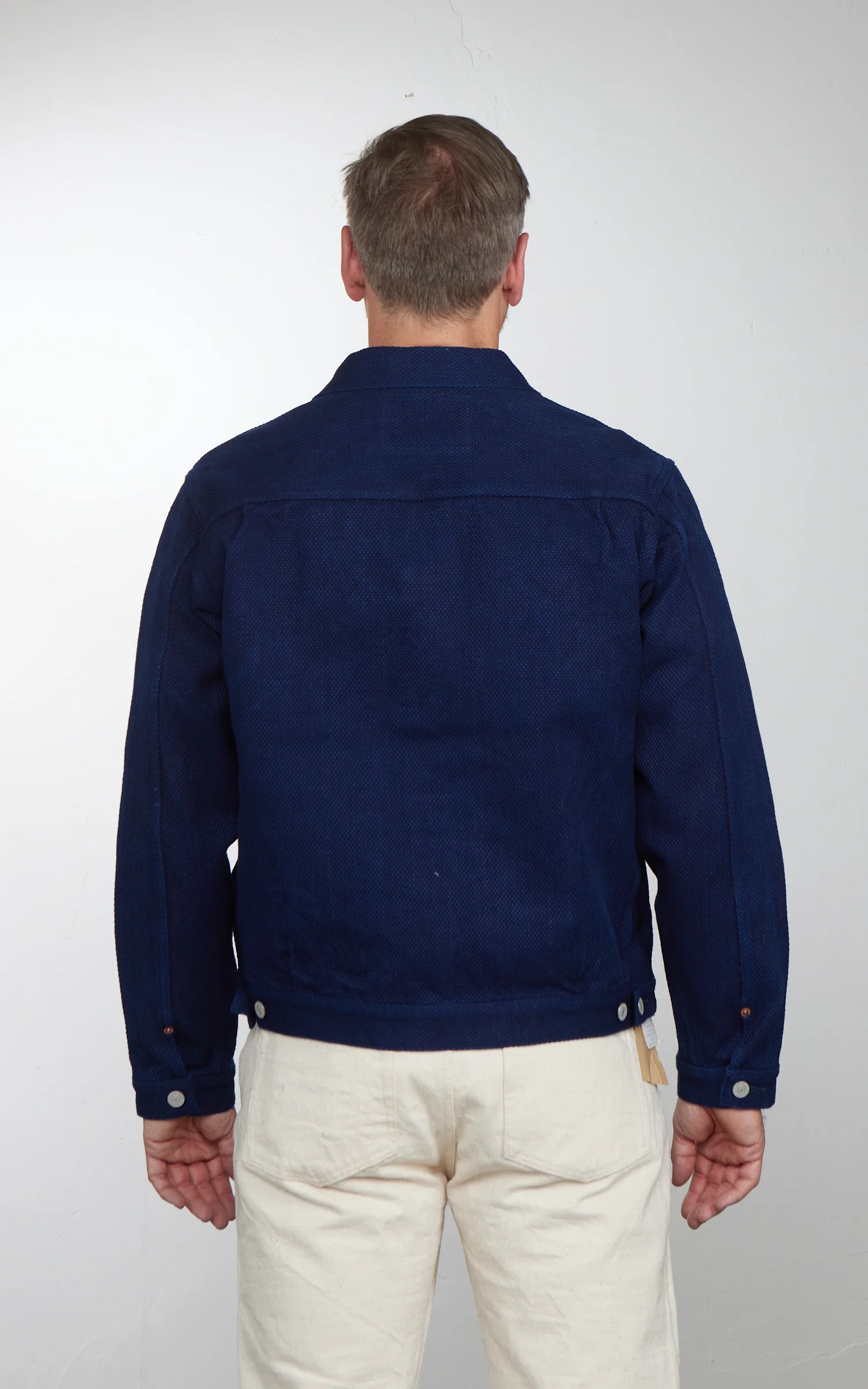 Studio D'Artisan 4619 Sashiko Denim 2nd Type Jacket One Wash Indigo - Image 6