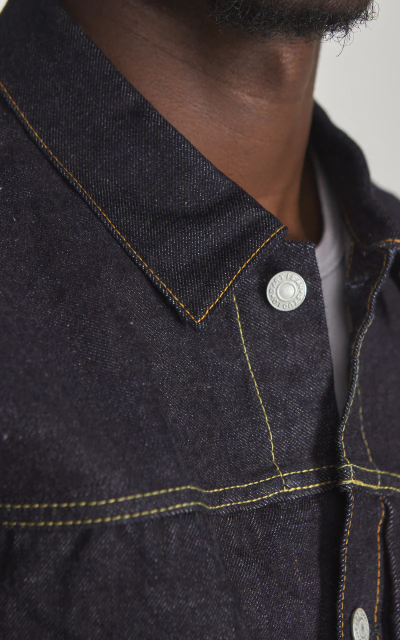 Studio D'Artisan SD-412 Type 2 Selvedge Denim Jacket Indigo - Image 5
