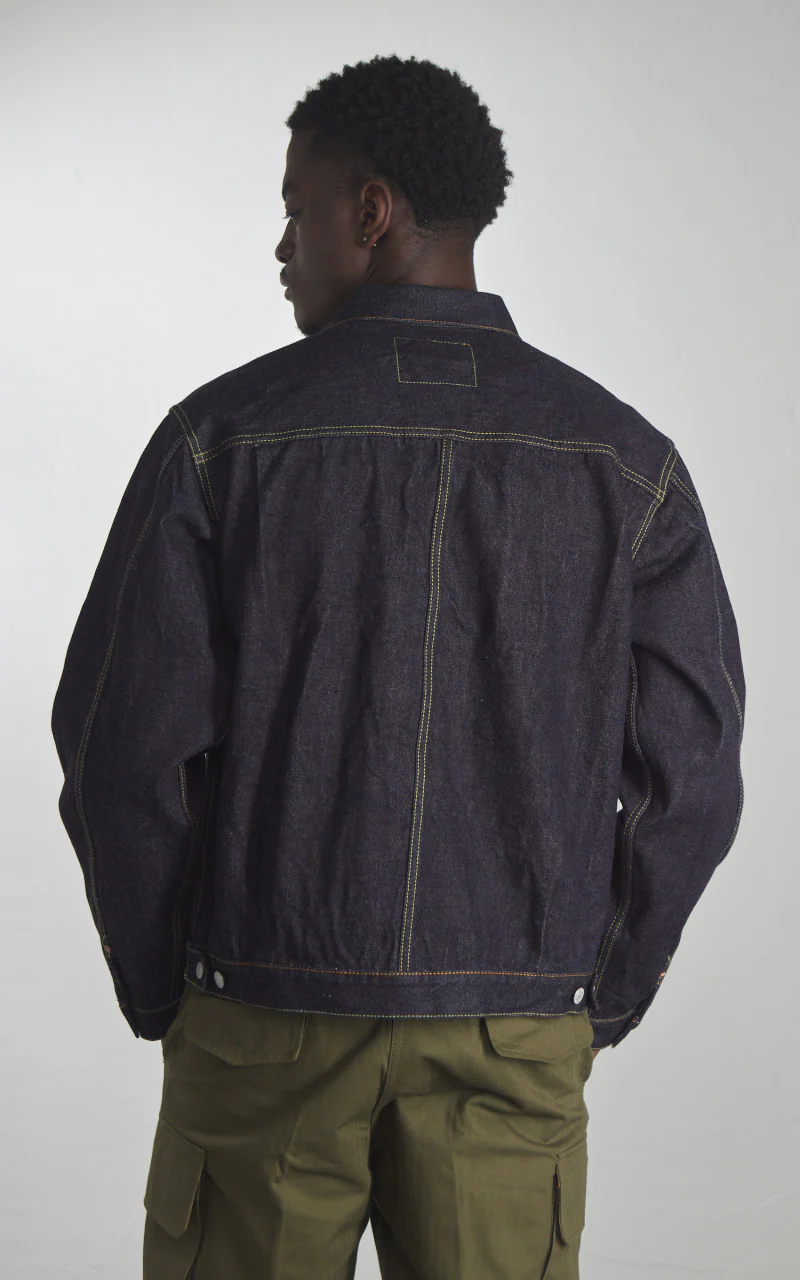 Studio D'Artisan SD-412 Type 2 Selvedge Denim Jacket Indigo - Image 7