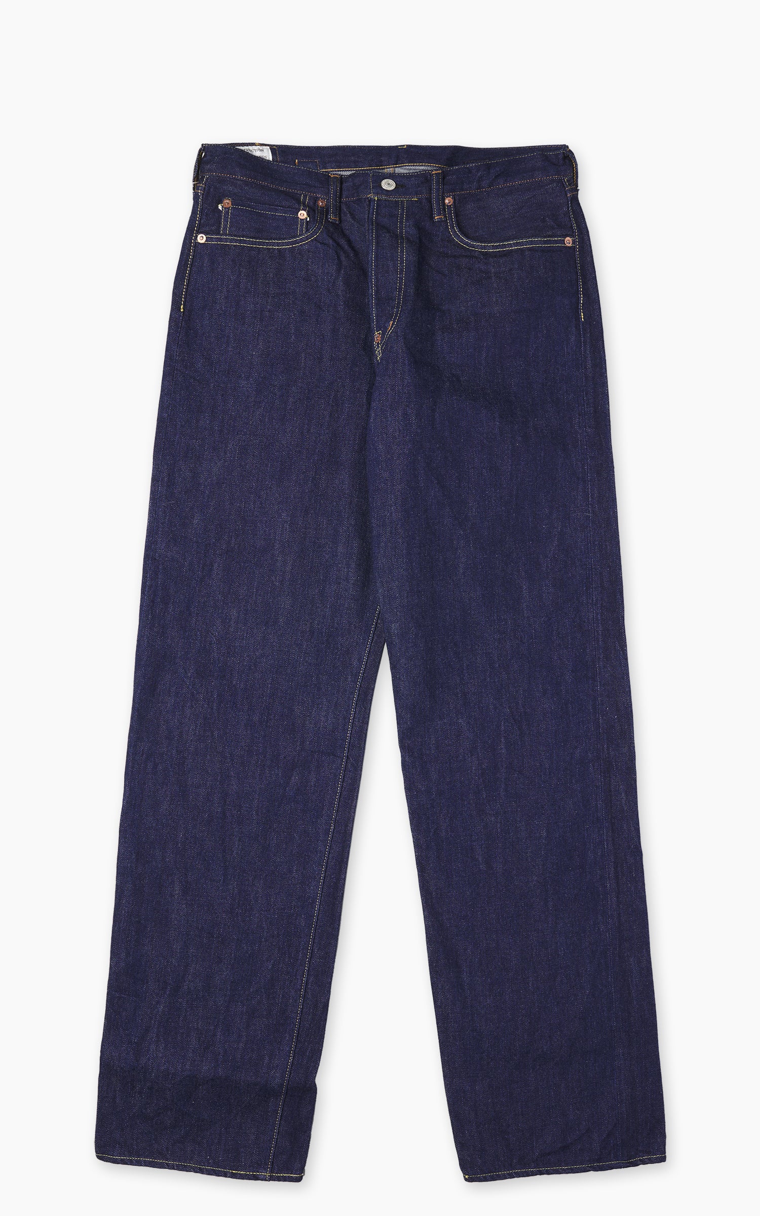Studio D'Artisan SD-DO1 "The Origin" Regular Straight Selvedge Jeans One Wash Indigo - Image 3