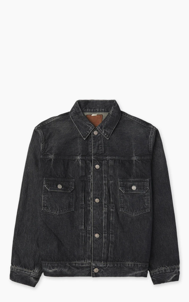 Sugar Cane SC15650H Type-2 Denim Jacket 1953 Model Black Hard Wash