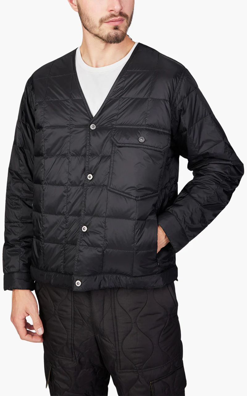 Taion Down Work Cardigan Black - Image 3
