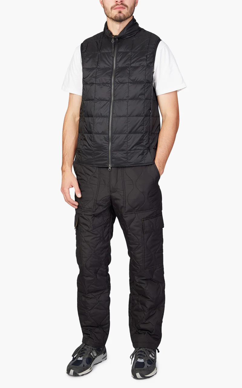 Taion HI-Neck Zip Down Vest Black - Image 2