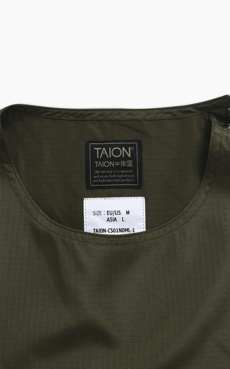 Taion Military Half Sleeve Cut Sew T-Shirt Dark Olive - Image 5