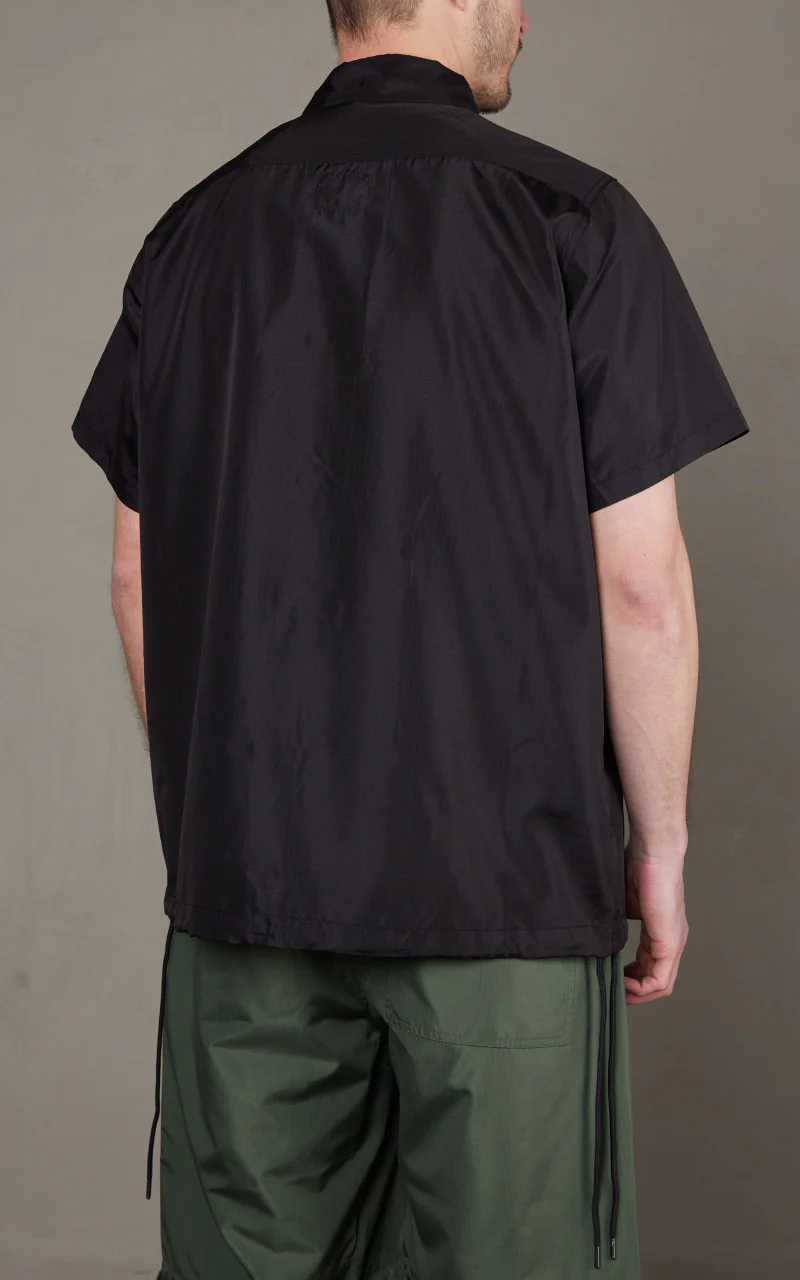 Taion Military Half Sleeve Shirt Black - Image 5