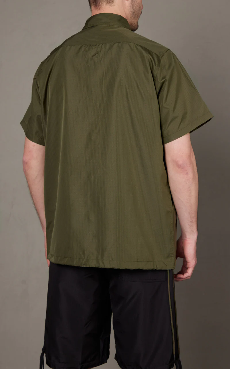 Taion Military Half Sleeve Shirt Dark Olive - Image 5