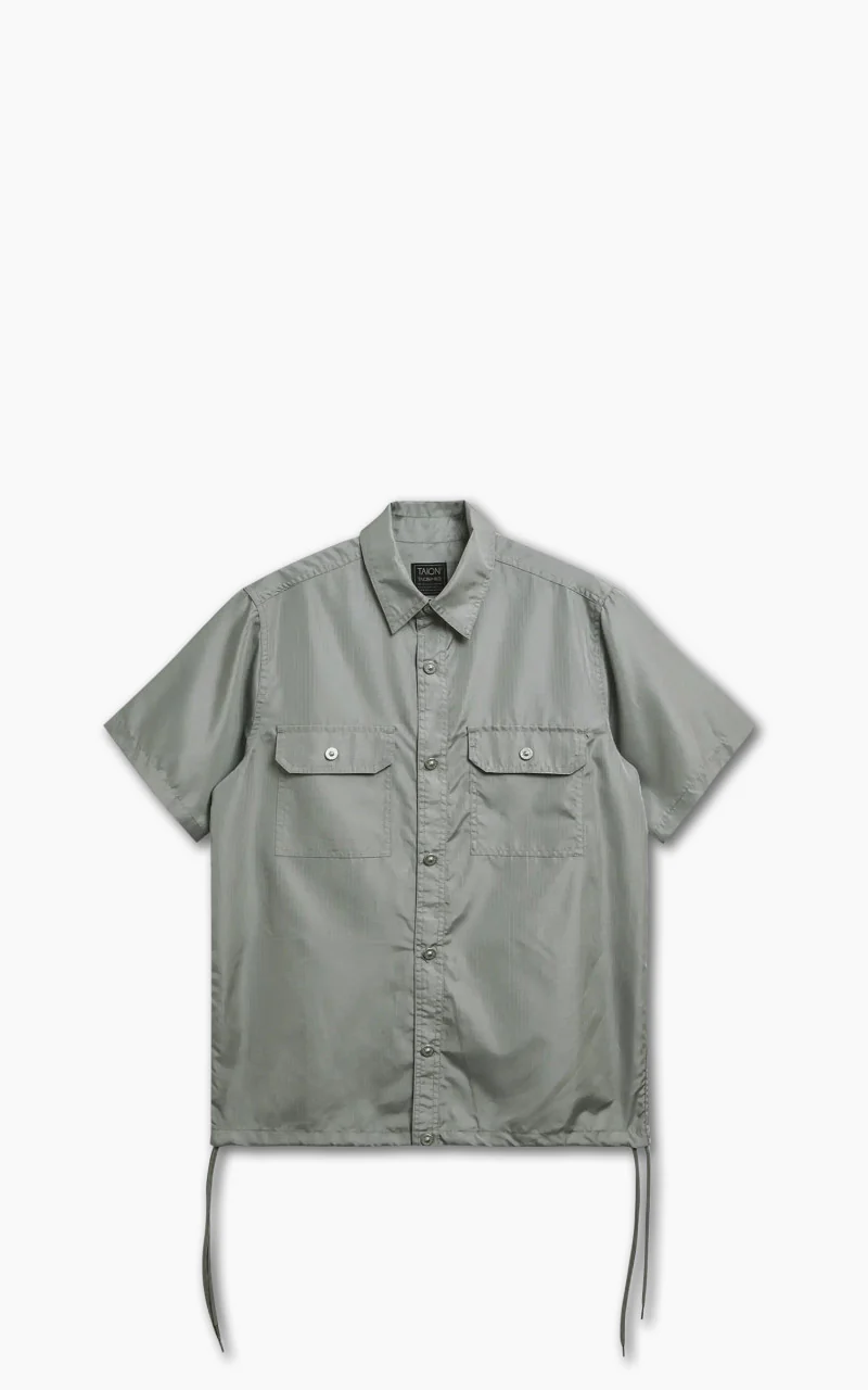Taion Military Half Sleeve Shirt Sage Green