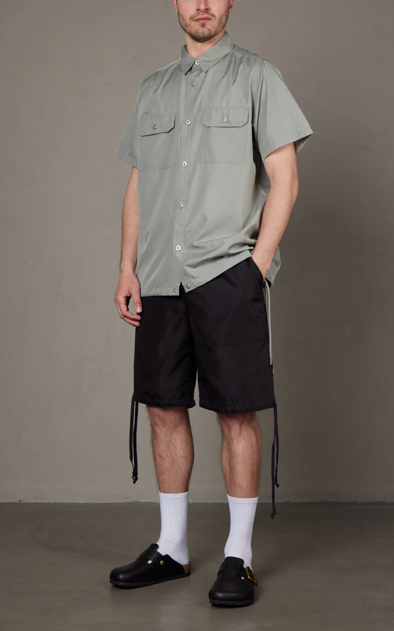 Taion Military Half Sleeve Shirt Sage Green - Image 2
