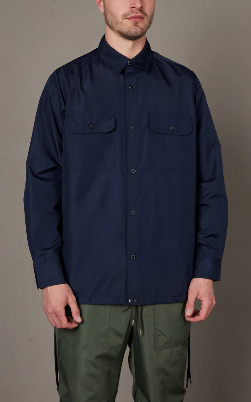 Taion Military Long Sleeve Shirt Dark Navy - Image 3
