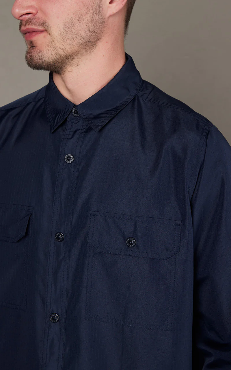 Taion Military Long Sleeve Shirt Dark Navy - Image 4
