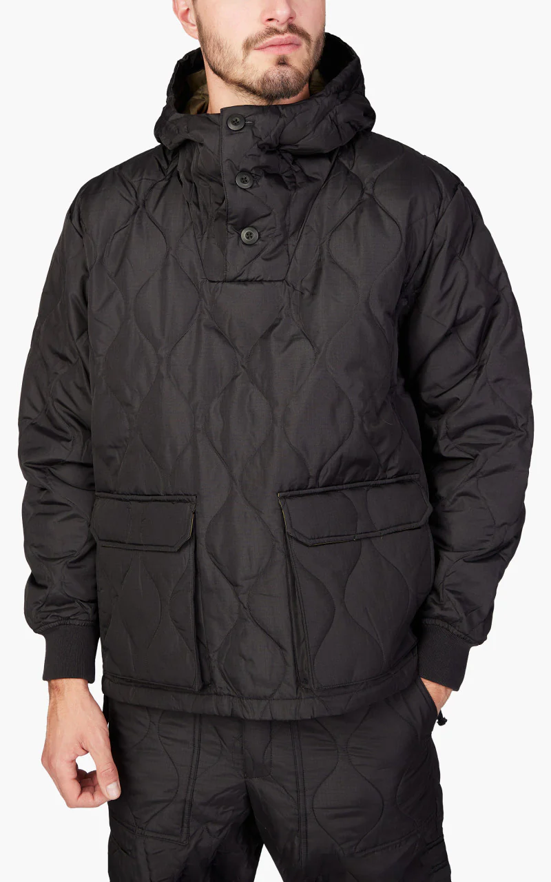 Taion Military Pull Over Hoodie Black - Image 3