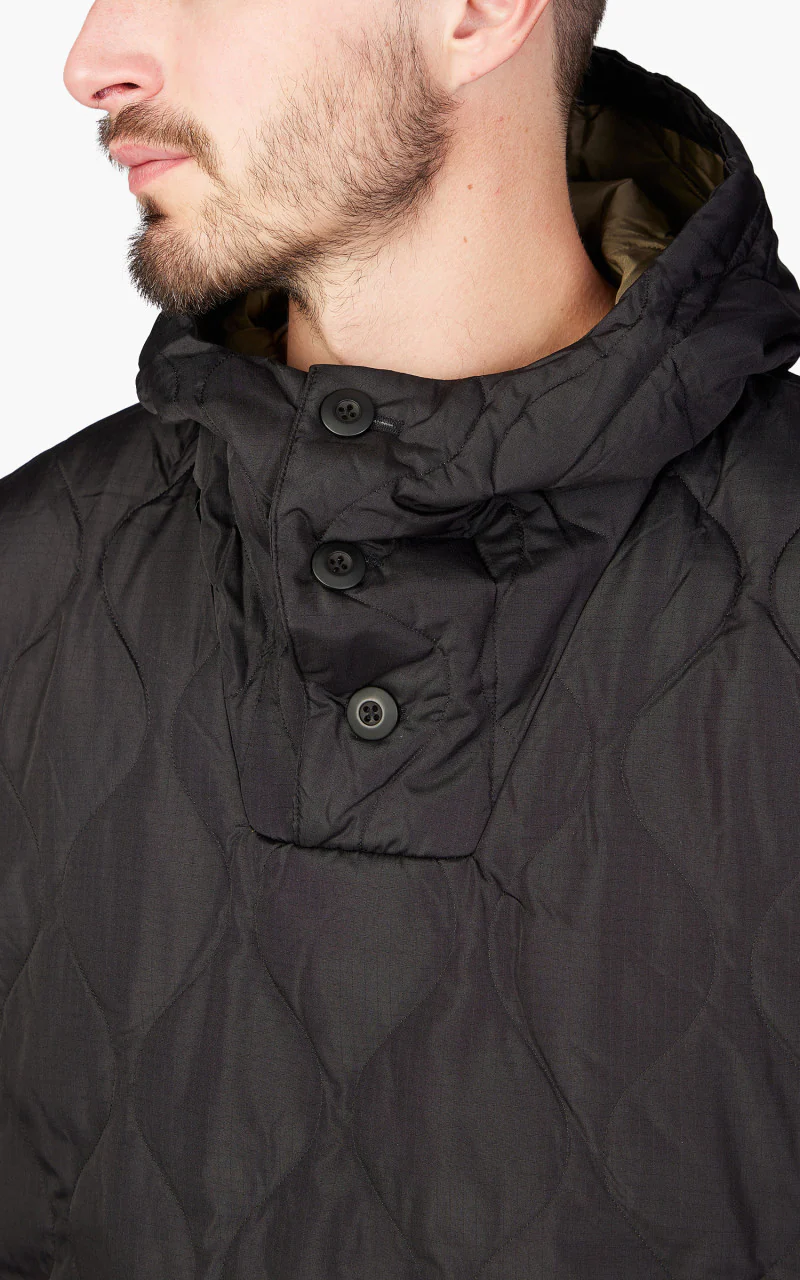 Taion Military Pull Over Hoodie Black - Image 5