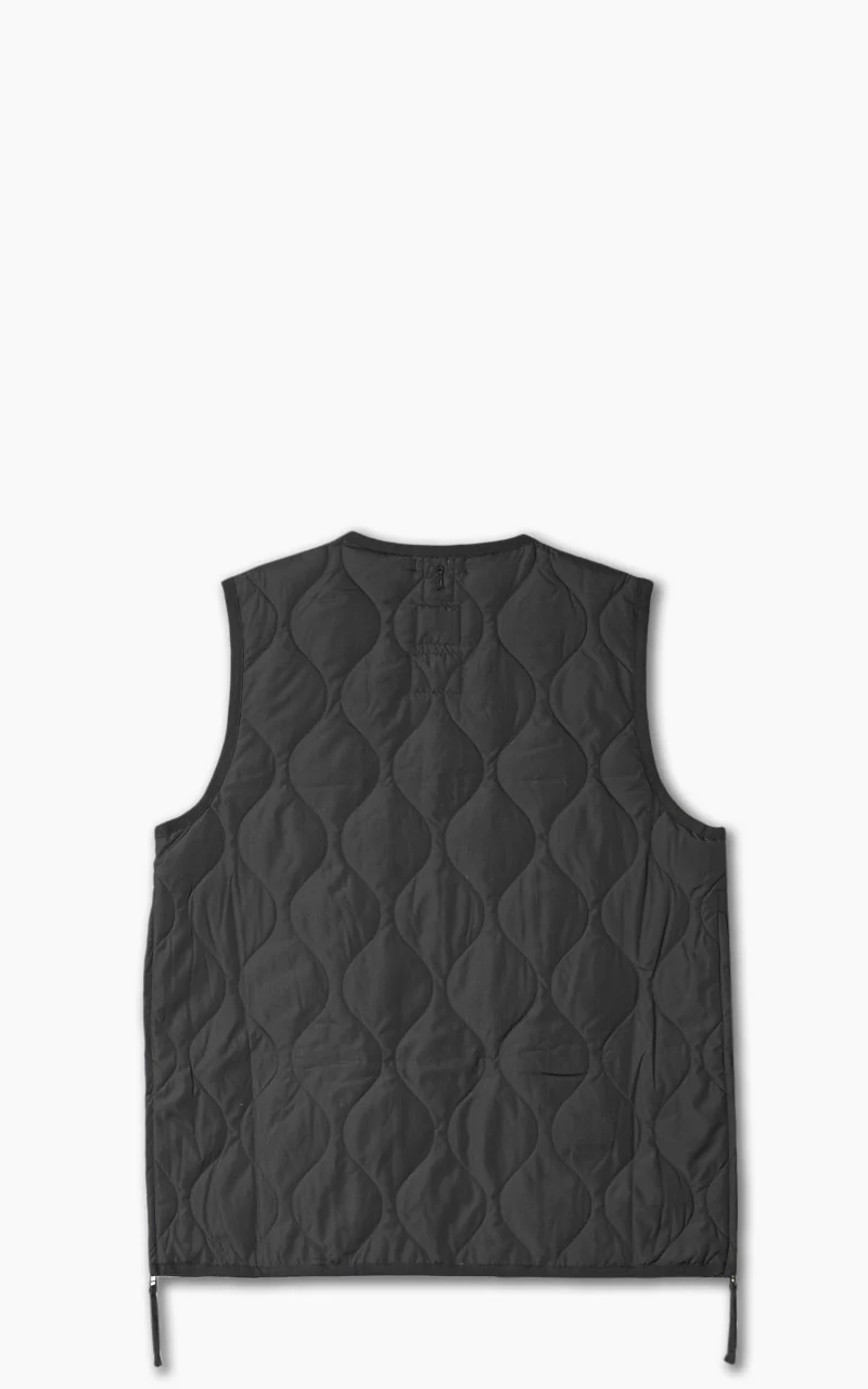 Taion Military Zip V-Neck Down Vest Black - Image 3