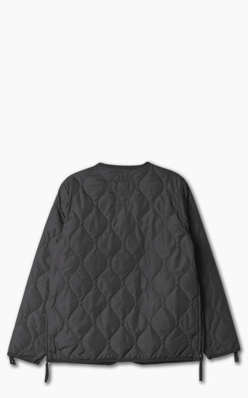 Taion Military Zip V-Neck Jacket Black - Image 3