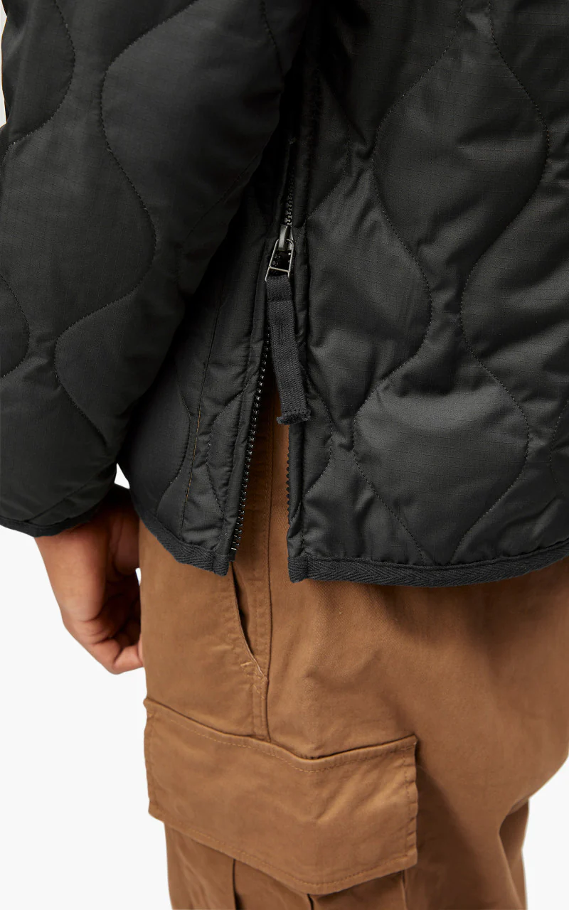 Taion Military Zip V-Neck Jacket Black - Image 7