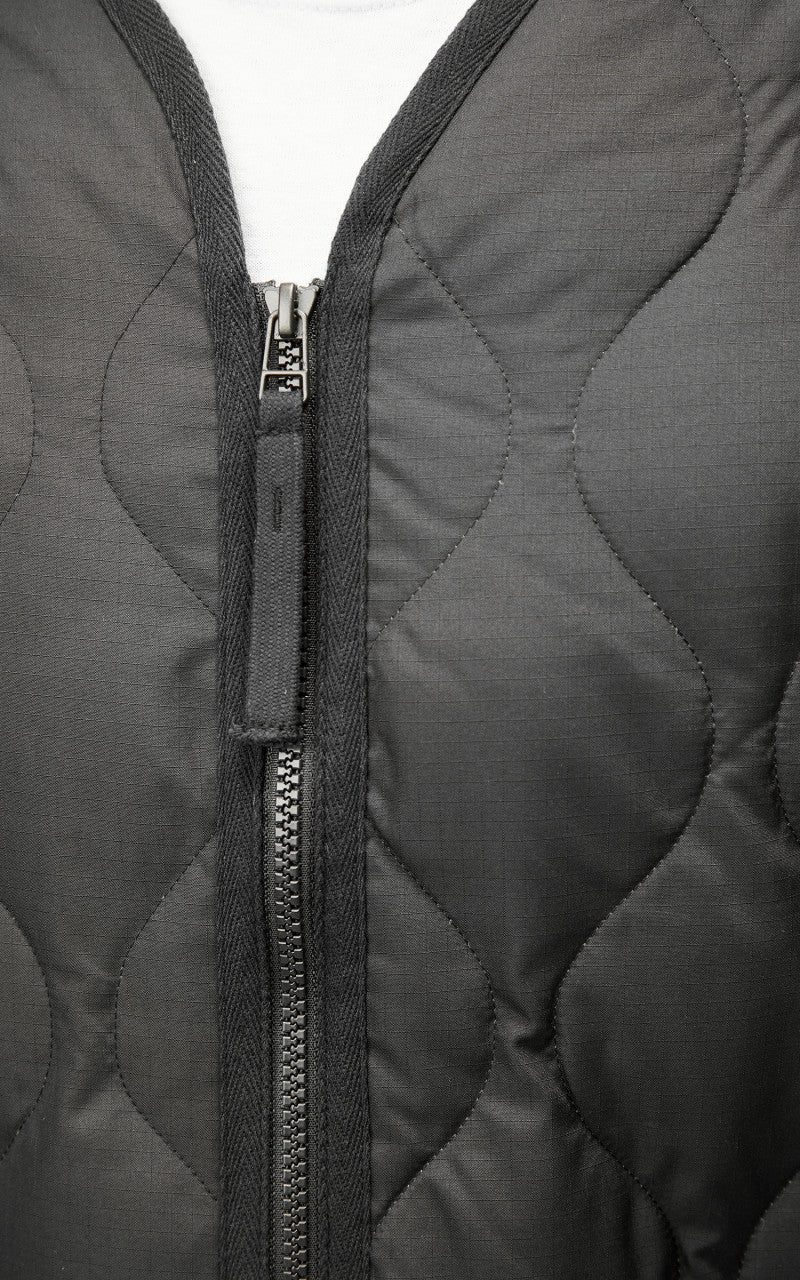 Taion Military Zip V-Neck Jacket Black - Image 9