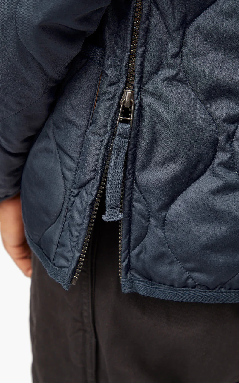 Taion Military Zip V-Neck Jacket Dark Navy - Image 7