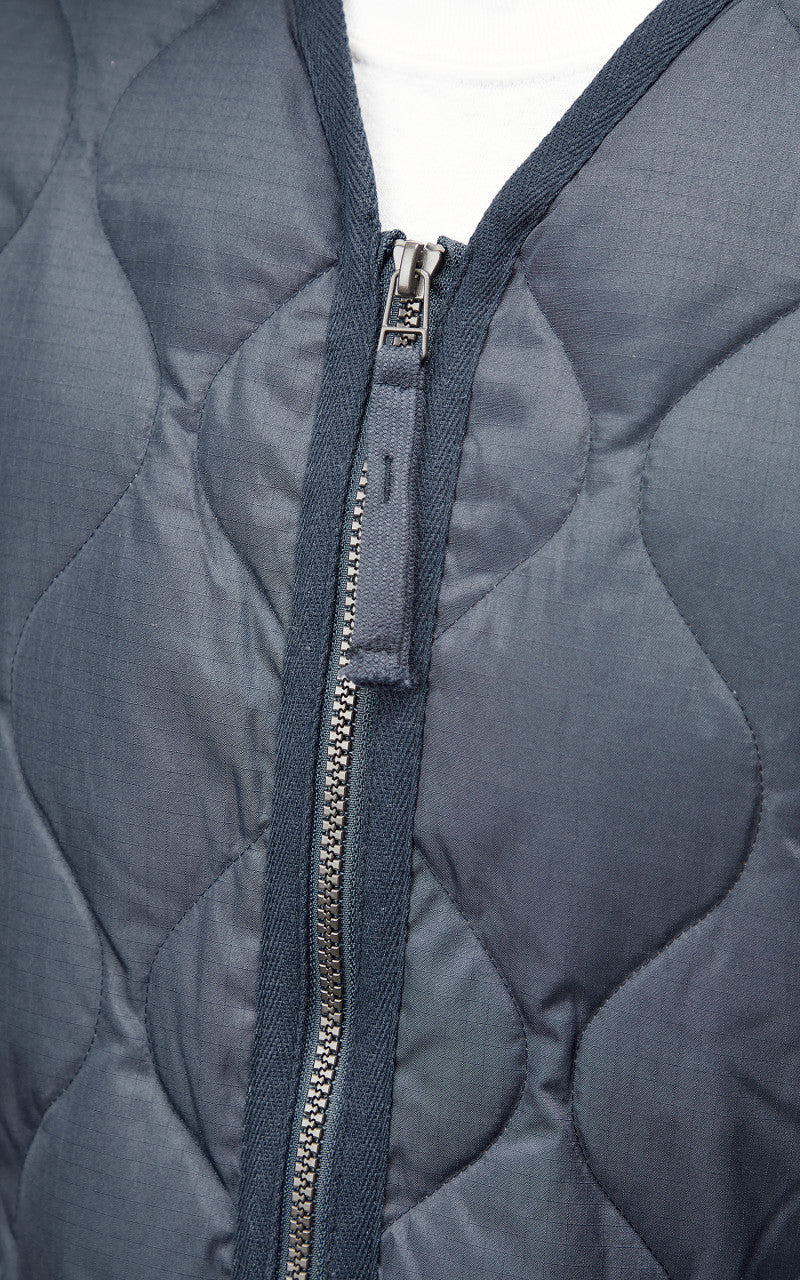 Taion Military Zip V-Neck Vest Dark Navy - Image 9
