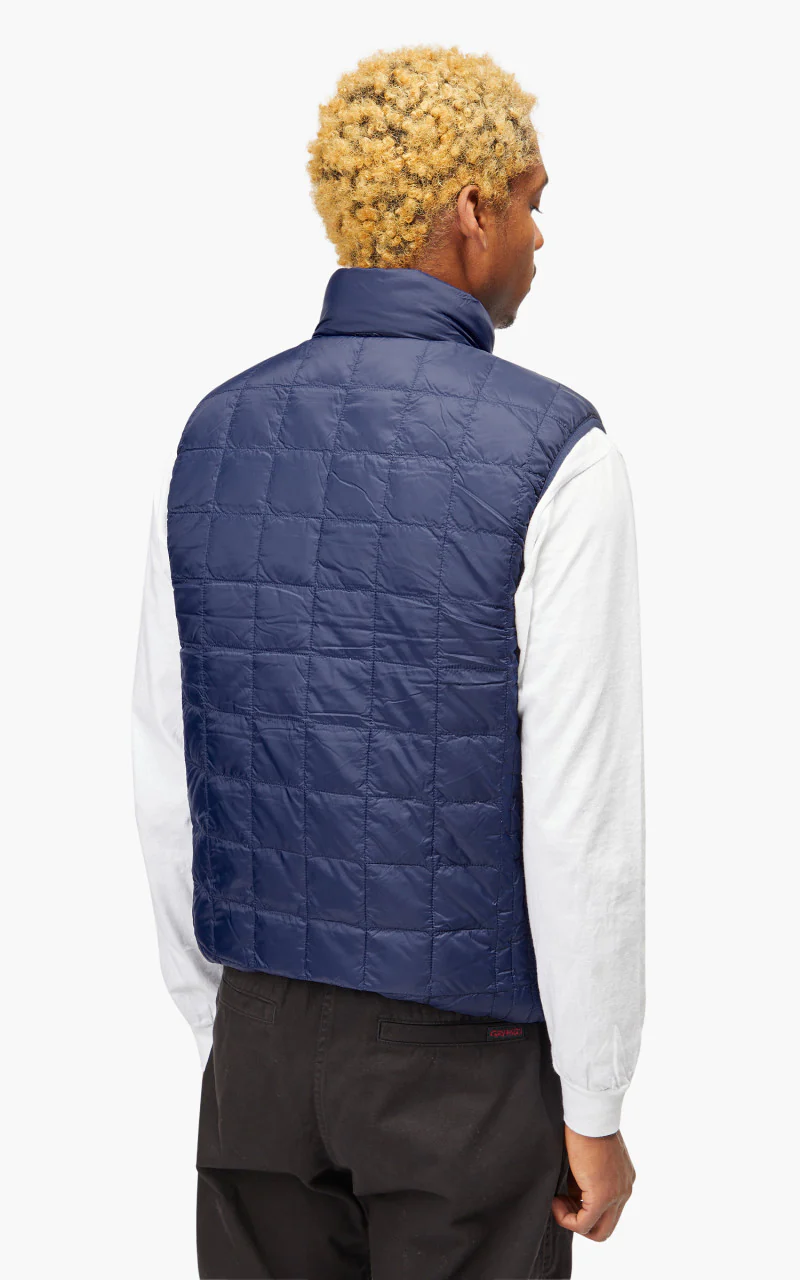 Taion Mountain Reversible Down x Boa Vest Navy/Ivory - Image 7