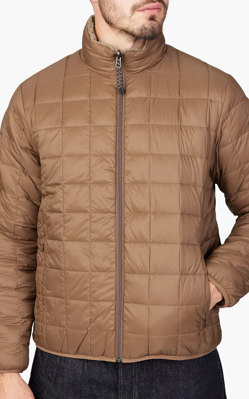 Taion Reversible Down x Boa Jacket Light Brown/Beige - Image 7