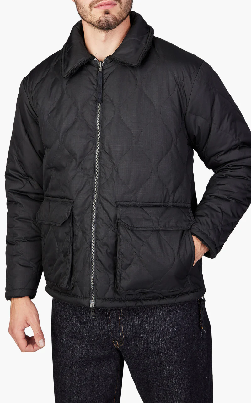 Taion Reversible Military Down Jacket Black/Black - Image 7