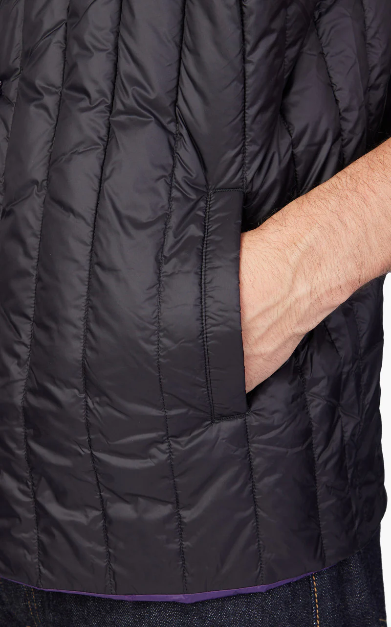 Taion x Beams Lights Reversible China Inner Vest Black/Purple - Image 10