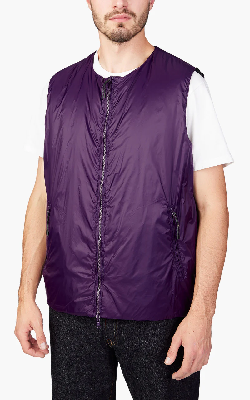 Taion x Beams Lights Reversible China Inner Vest Black/Purple - Image 7